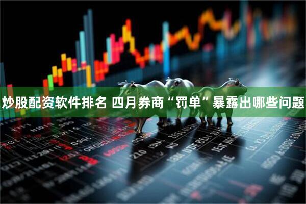 炒股配资软件排名 四月券商“罚单”暴露出哪些问题